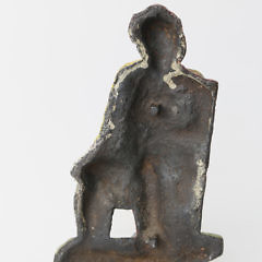 19th Century Cast Iron Doorstop of A Tavern Dweller