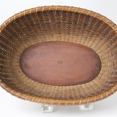 19th Century Nantucket Miniature Oval Basket