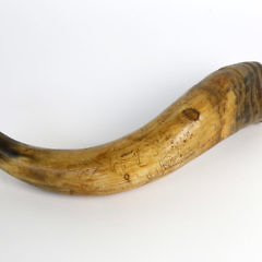 Folk Art Engraved Horn