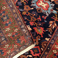 Vintage Hand Knotted Wool Oriental Carpet Runner, circa 1940s