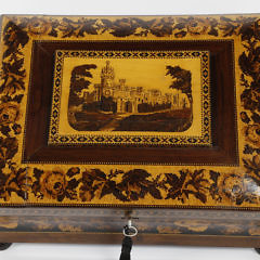 English Turnbridgeware Sewing Box, circa 1840
