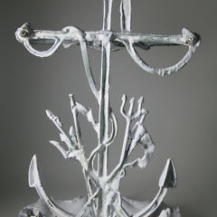 American Cast Iron Nautical Theme Umbrella Stand, circa 1890