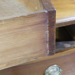 American Cherry Bow Front Chest of Drawers, circa 1800