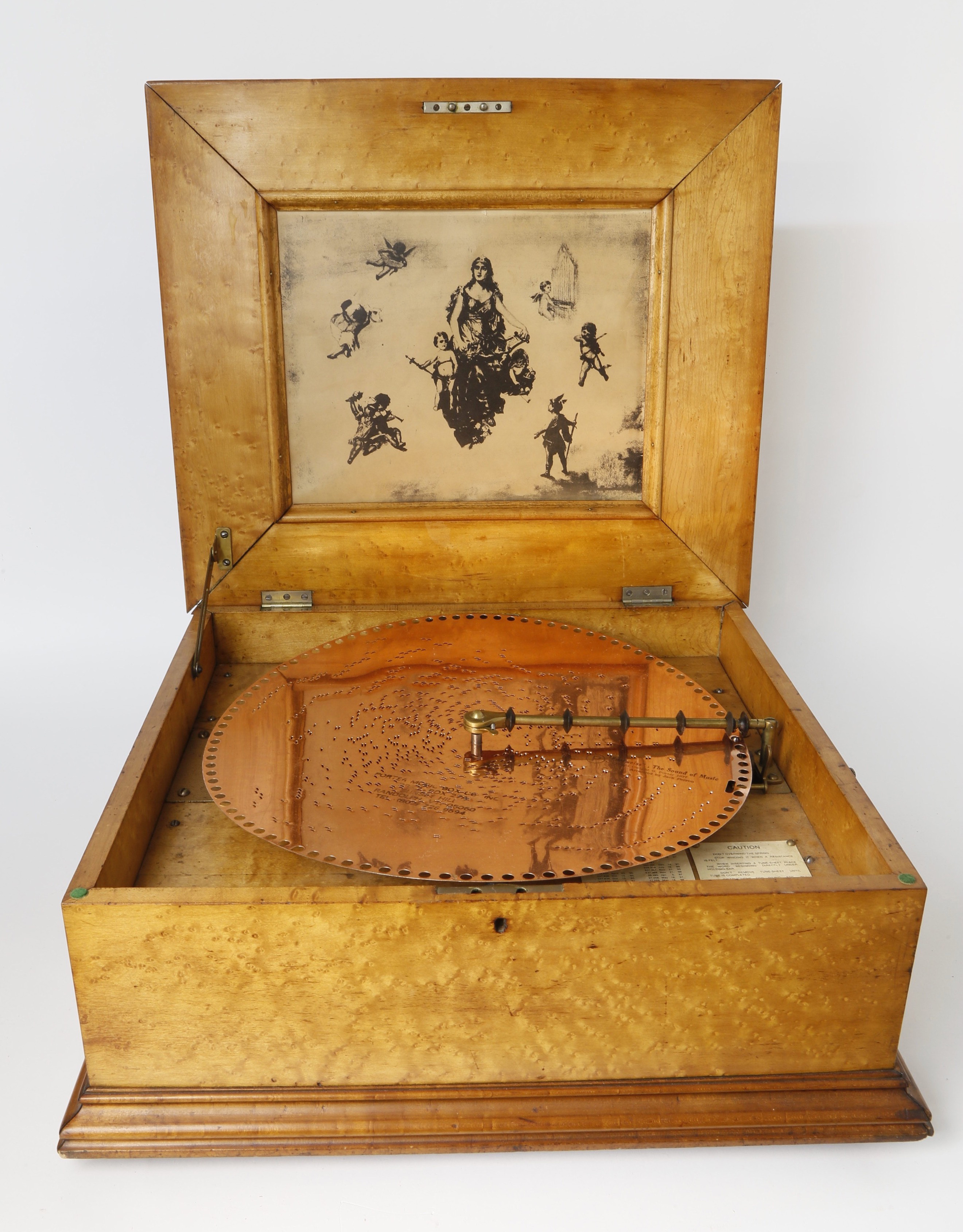 Regina Music Box - Regina Music Box in Vibrant Bird's Eye