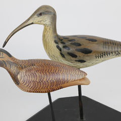 2 Vintage Carved and Painted Shorebird Decoys