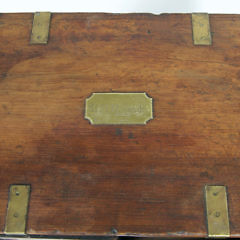 English Brass Bound Campaign Specimen Collection Box, circa 1870