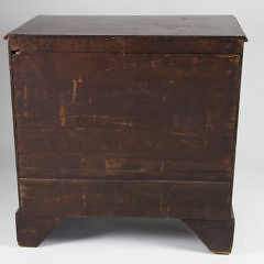 English Georgian Mahogany Four Drawer Bachelor’s Chest, 18th Century