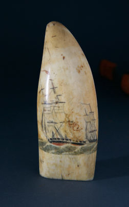 6-3102 Scrimshaw Whale Tooth 2 Whale Ships_MG_3183