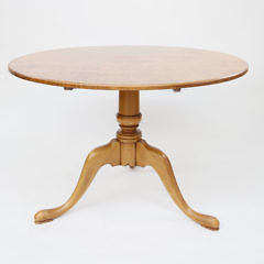 Tiger Maple Tilt Top Breakfast Table