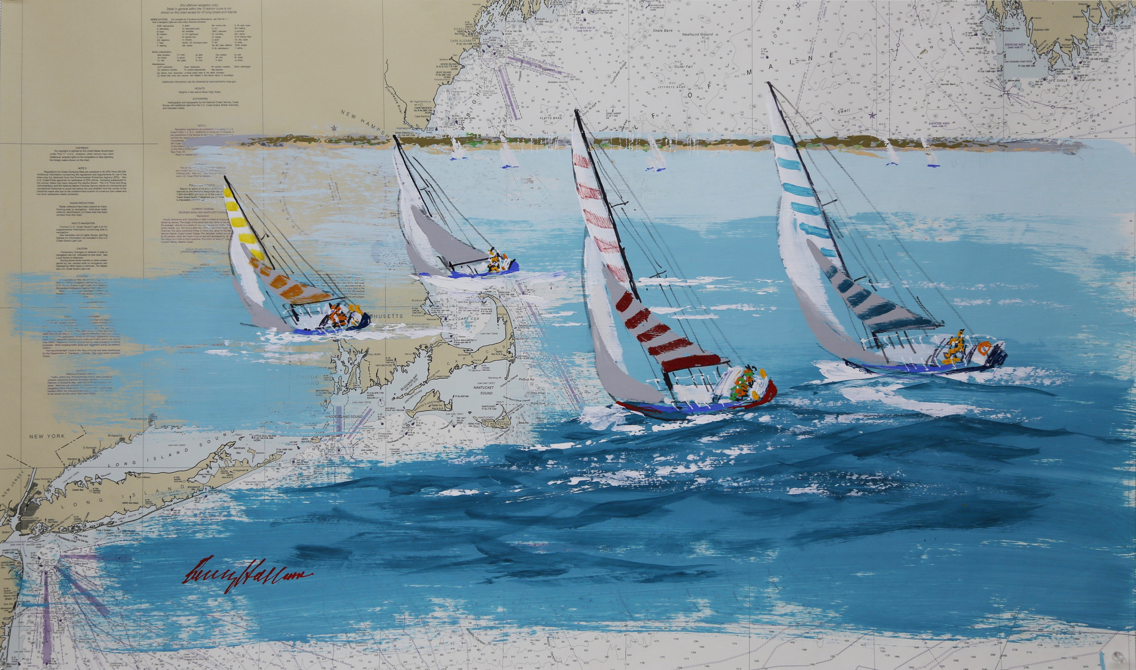 Kerry Hallam Acrylic on Chart 