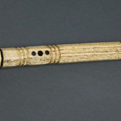 Whaleman Made Whalebone and Whale Ivory Walking Stick, circa 1850