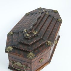 Corsica Inlaid and Brass Mounted Lady’s Jewelry Box