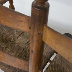 New England Rush Seat Buggy Bench, circa 1800