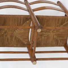 New England Rush Seat Buggy Bench, circa 1800