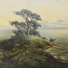 Robert William Wood Color Lithograph “The Pacific Coast”