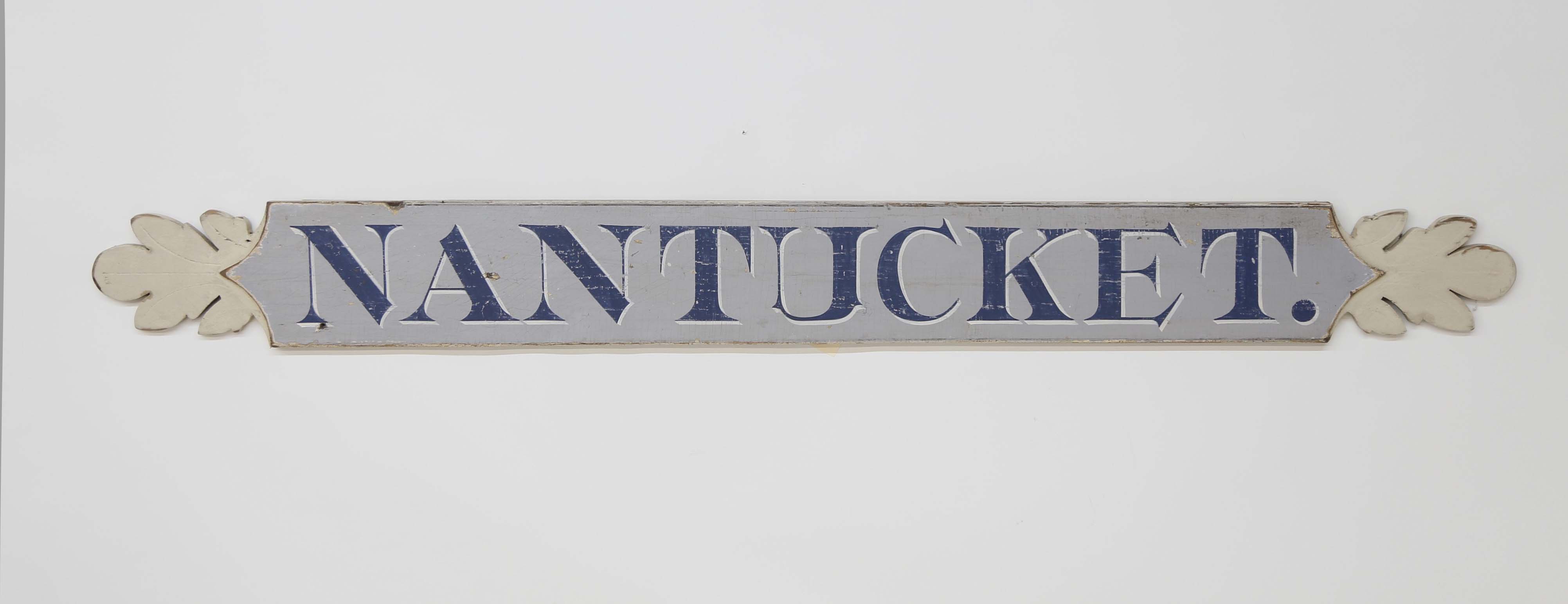  Hand Carved and Painted Nantucket Quarterboard Rafael Osona
