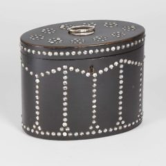 316-3771 Black Lacquer Rhinestone Studded Tea Caddy A_MG_4483