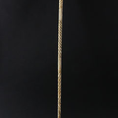 Whaler Made Whale Ivory and Whalebone Turk’s Turban Walking Stick, circa 1840