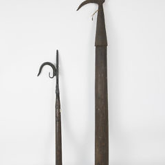 Two Wrought Iron and Wood Gaffs, 19th Century