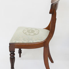 Set of Eight English Mahogany Dining Chairs, circa 1840