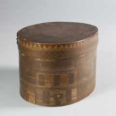 Anna Belle Goss, Sag Harbor Whaler Made Baleen Ditty Box, circa 1840