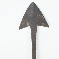 Wrought Iron Double Flue Whaling Harpoon, circa 1840-1850