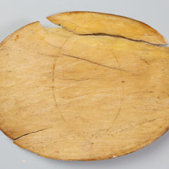 Whaler Made Whalebone, Mahogany and Baleen Washtub, circa 1840