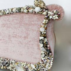 Seashell Encrusted Chaise Lounge