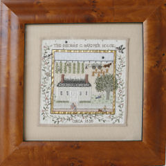 Susan Boardman Embroidered Narrative of 141 Main Street, Nantucket – “The George C. Gardner House, circa 1835”