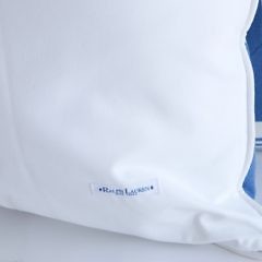 Pair of Ralph Lauren Blue and White Canvas Pillows