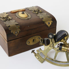 Troughton & Simms London 4-Inch Radius Miniature Sextant, circa 1840