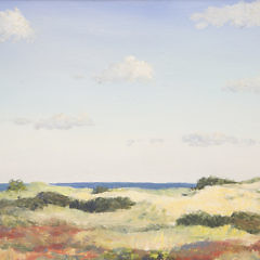 Vintage Oil on Board “Eel Point Dunes – Nantucket”