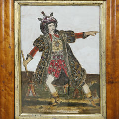 Unique Set of 17 Theatrical Decoupage Prints, 19th Century