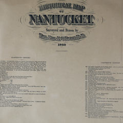 Historical Map of Nantucket Surveyed and Drawn by the Reverend F.C. Ewer, 1886