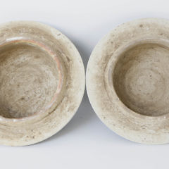 Pair of Blue and White Canton Style Temple Jars