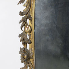 Louis XV Carved and Giltwood Mirror and Companion Serpentine Console Table, mid 18th Century