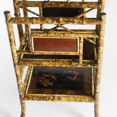 Anglo-Japanese Tortoiseshell Bamboo and Signed Lacquer Periodical Stand, circa 1880