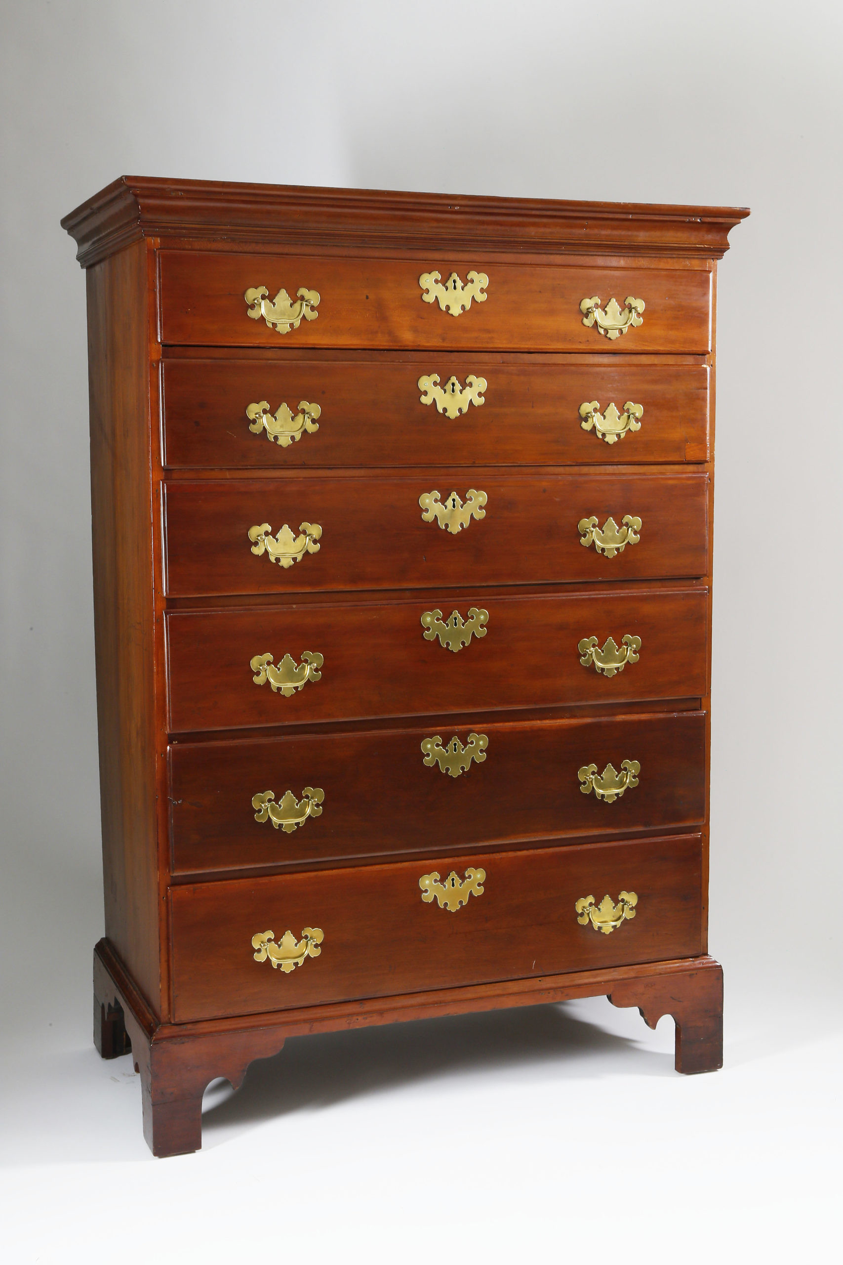 Chippendale Cherry Tall Chest American Chippendale Cherry and Pine