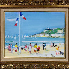 41368 Michel Legros Oil Le Plage AIMG_2348