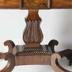 Regency Carved Mahogany Games Table, circa 1815