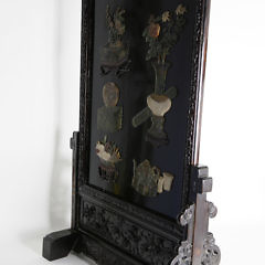 Chinese Carved Hardstone Table Screen, mid 19th Century