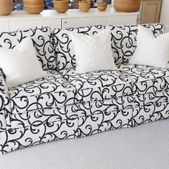 8-4803 White With Navy Swirl Sofa A_MG_3806 copy