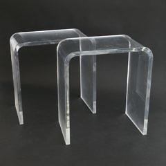 83-4803 Pair Lucite Waterfall Cocktail Tables_MG_4035