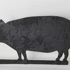 American Cast Iron Pig Weathervane, circa 1840