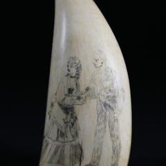 101-4817 Scrimshaw Whale Tooth Man and Woman A_MG_8278