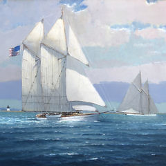 William Lowe Oil on Linen “Departing Nantucket”