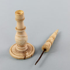 Whaler Made Turned Whale Ivory Pickwick, circa 1850