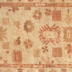 Vintage Hand Woven Turkish Oushak Carpet