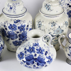 Collection of Eleven Delft Ceramic Vessels