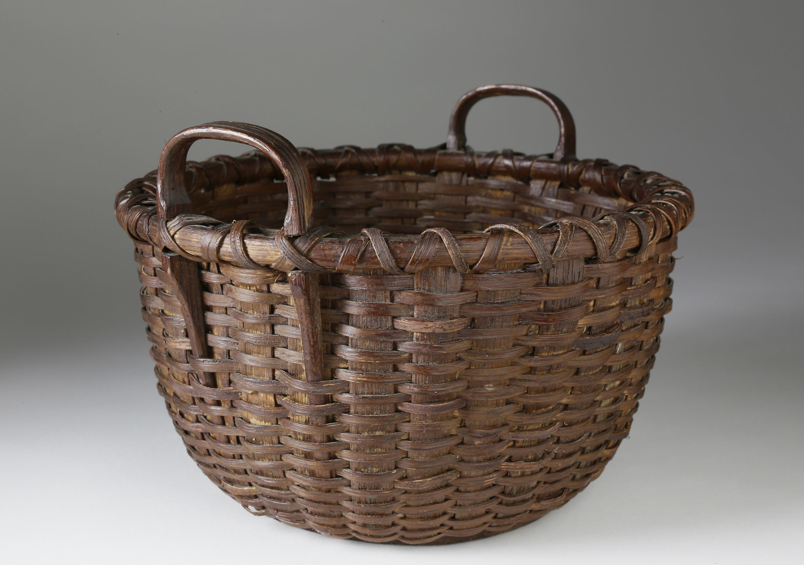 Rare Early Nantucket Double Handle Basket Rare Early Nantucket Double